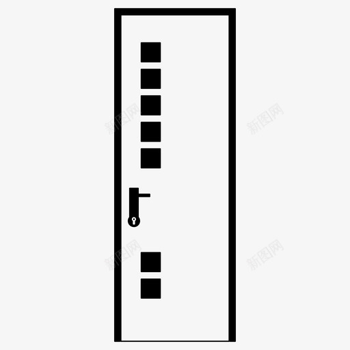 门关进图标svg_新图网 https://ixintu.com 入口 关 家 开 进 门