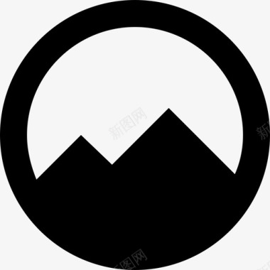 山内圆材质单色图标图标