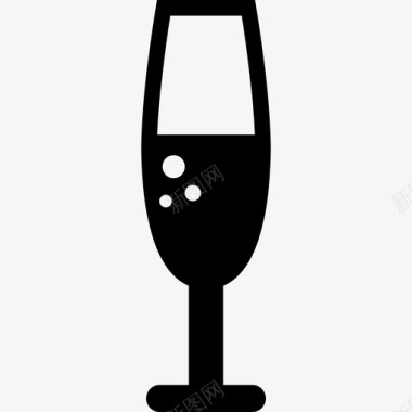香槟杯酒饮料图标图标
