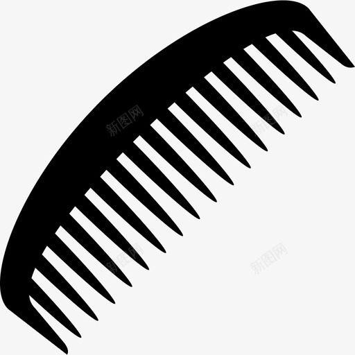 梳子后背刷子图标svg_新图网 https://ixintu.com 刷子 后背 头发 梳子 造型