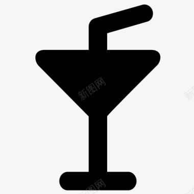 鸡尾酒酒酒吧图标图标
