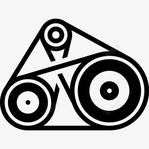 皮带汽车齿轮图标svg_新图网 https://ixintu.com 机械 汽车 汽车零件 皮带 零件 齿轮