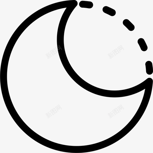 月食日食太阳图标svg_新图网 https://ixintu.com 天气 太阳 日食 月食