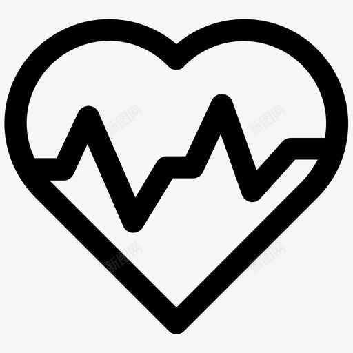 心脏心跳医疗图标svg_新图网 https://ixintu.com 医疗 心脏 心跳 脉搏