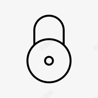 挂锁锁定进入安全图标图标