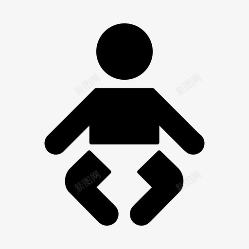 婴儿尿布托儿所图标svg_新图网 https://ixintu.com 婴儿 尿布 托儿所 护理