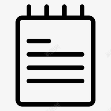 笔记本议程日记图标图标