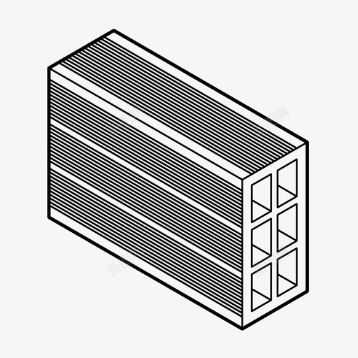 砖建筑陶瓷块图标svg_新图网 https://ixintu.com 墙 建筑 砖 陶瓷块