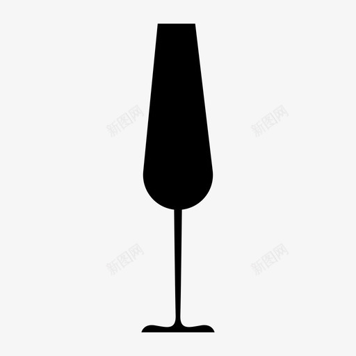 香槟杯饮料厨房和食物图标svg_新图网 https://ixintu.com 厨房和食物 饮料 香槟杯
