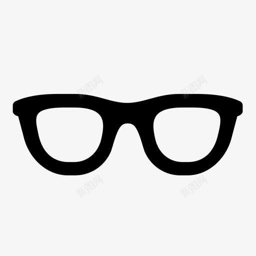 眼镜镜框太阳镜图标svg_新图网 https://ixintu.com 太阳镜 眼镜 镜框