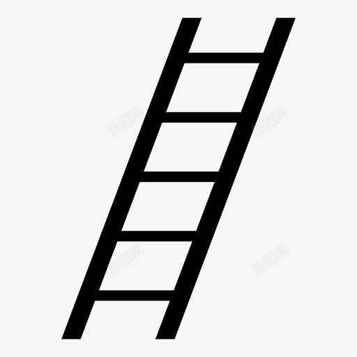 梯子爬上去图标svg_新图网 https://ixintu.com 上去 向上 梯子 爬 阁楼