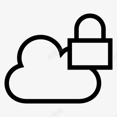 云锁密码保护图标图标