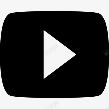 Youtube徽标材质单色图标图标