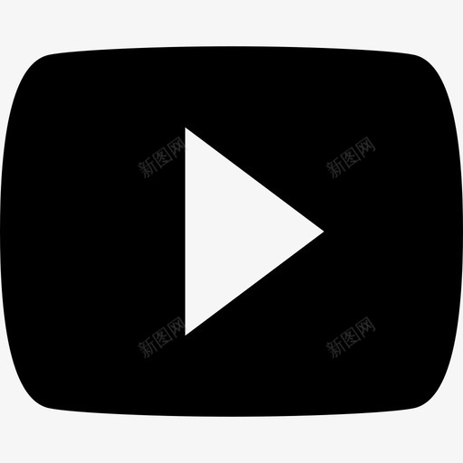 Youtube徽标材质单色图标svg_新图网 https://ixintu.com Youtube徽标 单色 材质设计