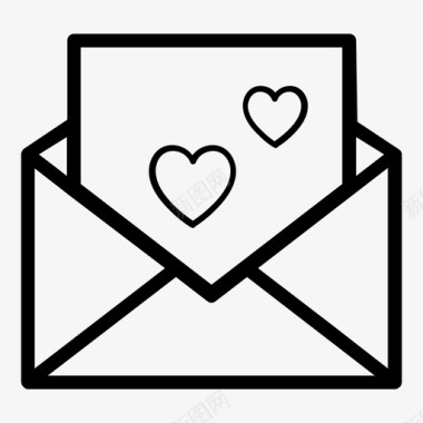 情书电子邮件图标图标