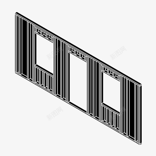 墙体结构建筑木工图标svg_新图网 https://ixintu.com 墙体组成 墙体结构 建筑 建筑构件 木工