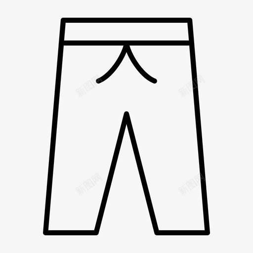 训练裤布料牛仔裤图标svg_新图网 https://ixintu.com 布料 牛仔裤 训练裤 长裤