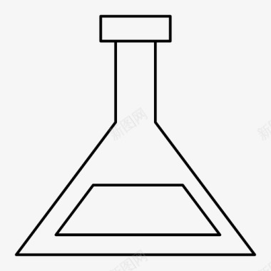 锥形瓶化学教育图标图标