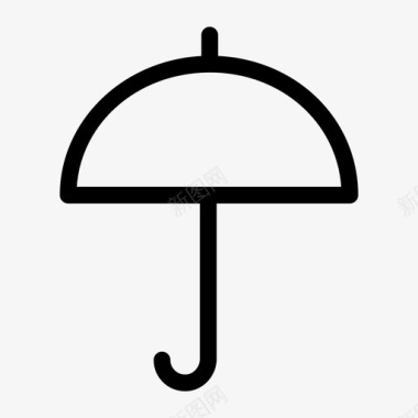 伞气候雨图标图标