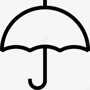 雨伞预报保护图标图标