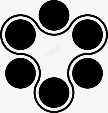 小组会议6圆圈图标图标