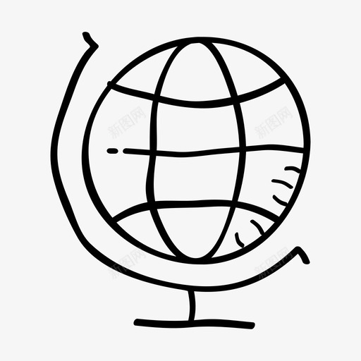 全球化地球星球图标svg_新图网 https://ixintu.com 世界 全球化 商业涂鸦 地球 星球