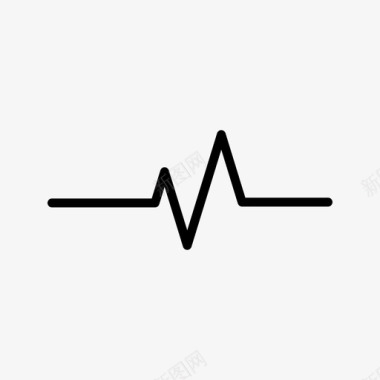 脉搏率心电图心跳图标图标