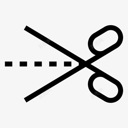 剪刀剪纸工具图标svg_新图网 https://ixintu.com 剪刀 剪纸 工具 购物电子商务线图标