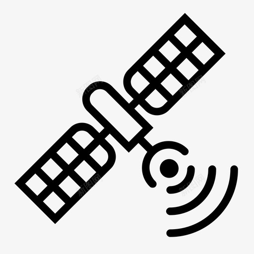 卫星gps定位信号图标svg_新图网 https://ixintu.com 信号 卫星gps 定位 技术工具 空间