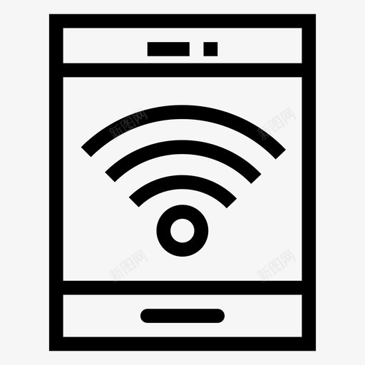 移动wifi互联网网络图标svg_新图网 https://ixintu.com 互联网 信号 搜索引擎优化营销线路图标 无线 移动wifi 网络