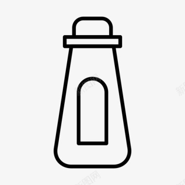 盐瓶厨房胡椒瓶图标图标