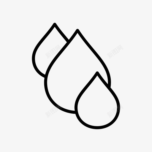 水水滴燃料图标svg_新图网 https://ixintu.com 水 水滴 液体 燃料