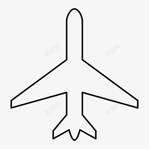 飞机出发飞行模式图标svg_新图网 https://ixintu.com 出发 功能 运输 飞机 飞行模式