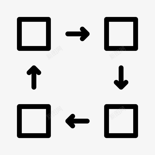 迭代循环其他图标svg_新图网 https://ixintu.com 其他 循环 迭代