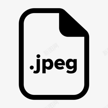 jpeg文件文档扩展名图标图标