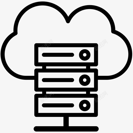 云服务器云计算代理服务器图标svg_新图网 https://ixintu.com 云服务器 云计算 代理服务器