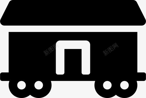 火车货物车厢图标图标