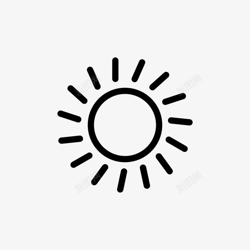 阳光沙滩炎热图标svg_新图网 https://ixintu.com 夏天 天气 户外 沙滩 炎热 阳光