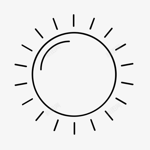 太阳白天夏天图标svg_新图网 https://ixintu.com 夏天 天气 太阳 温暖 白天