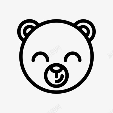 熊动物可爱图标图标