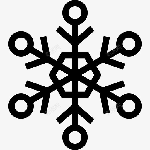 圣诞雪花大自然圣诞快乐图标svg_新图网 https://ixintu.com 圣诞快乐 圣诞雪花 大自然
