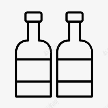 瓶子饮料酒馆图标图标