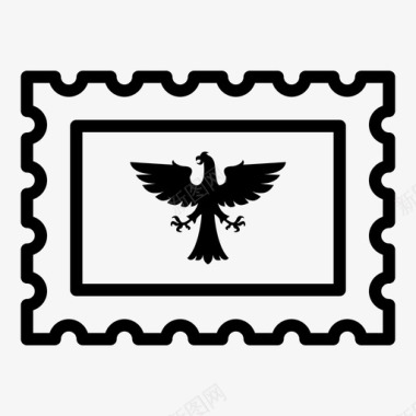 邮资鹰邮票图标图标