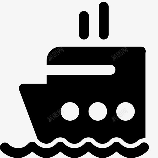 游船船海洋生物微小的固体图标svg_新图网 https://ixintu.com 海洋生物微小的固体 游船 船