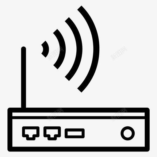 无线路由器电子互联网图标svg_新图网 https://ixintu.com 互联网 信号 无线路由器 消费电子概述 电子