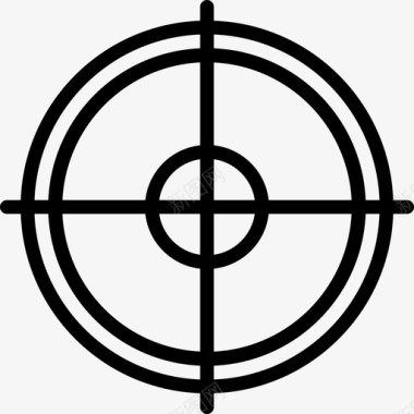 十字准线瞄准目标图标图标