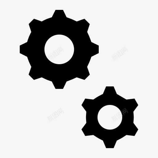 齿轮机械零件图标svg_新图网 https://ixintu.com 机械 汽车维修图示符 设置 零件 齿轮