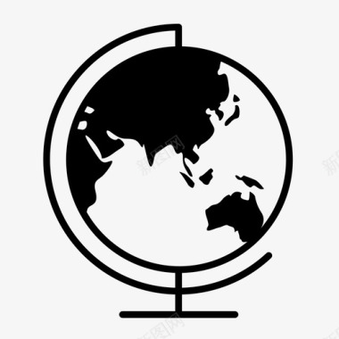 地球国际地图图标图标