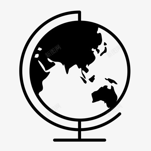 地球国际地图图标svg_新图网 https://ixintu.com 世界 国际 地图 地球 太空 星球