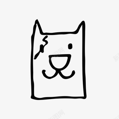 猫笑脸用户图标图标